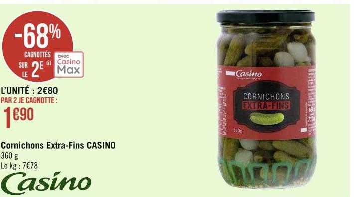 cornichons extra-fins casino