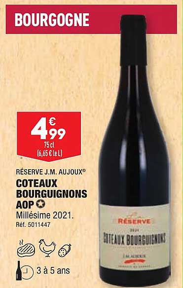côteaux bourguignons aop réserve j.m. aujoux