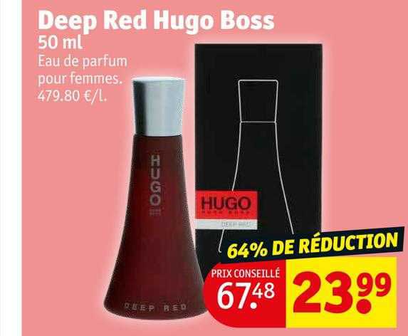 deep red hugo boss