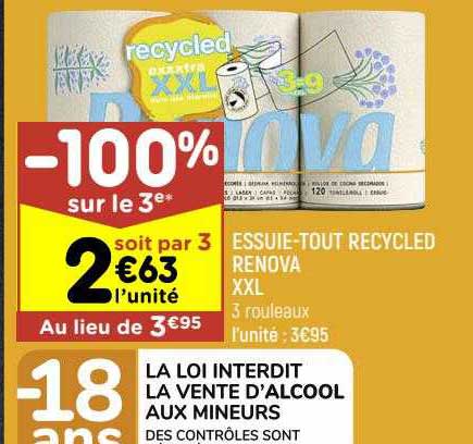 essuie-tout recycled renova