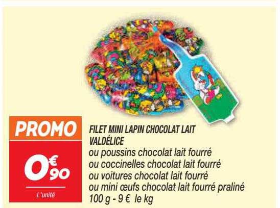 Filet Mini Lapin Chocolat Lait Valdélice