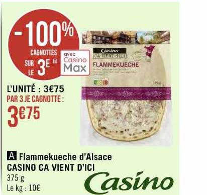 flammekueche d'alsace casino ça vient d'ici