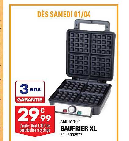 Gaufrier Xl Ambiano