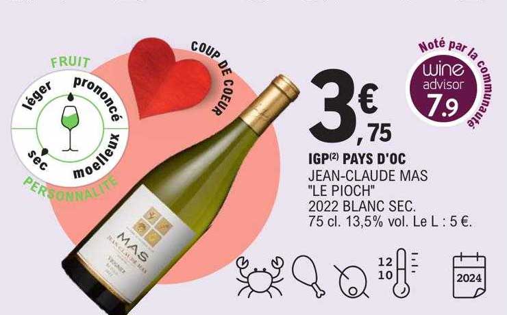 igp pays d'oc jean-claude mas "le pioch"