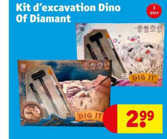 Kit D'excavation Dino Of Diamant