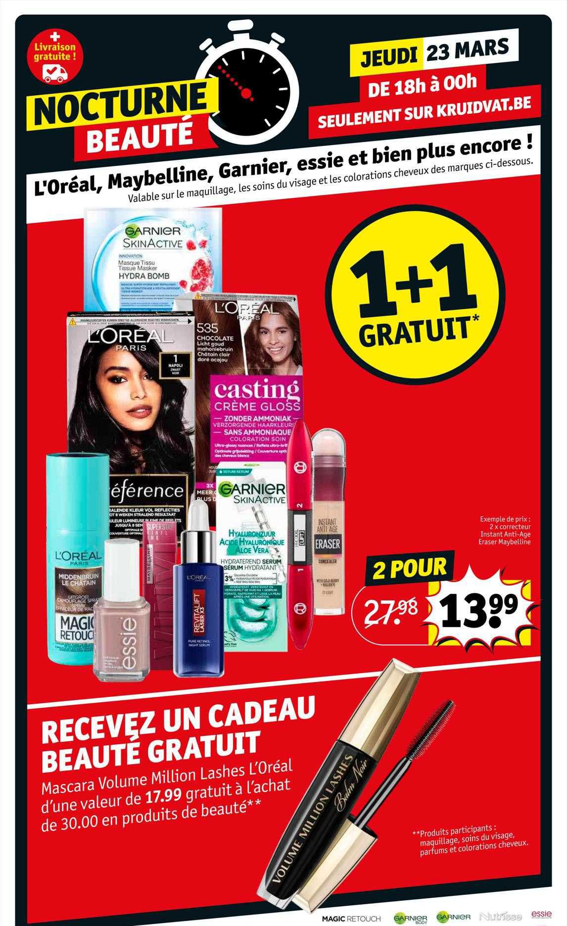 l'oréal, maybelline, garnier, essie et bien plus encore !