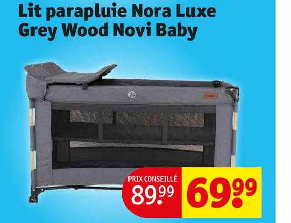 lit parapluie nora luxe grey wood novi baby