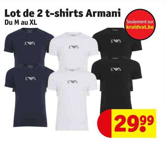 lot de 2 t-shirts armani