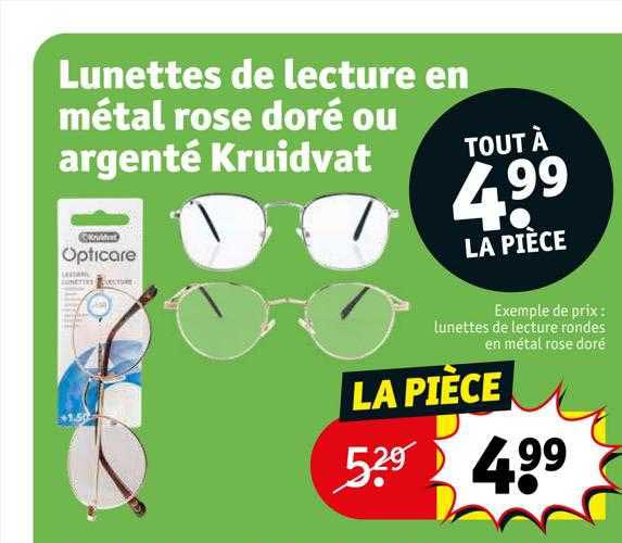 Lunettes De Lecture En Métal Rose Doré Ou Argenté Kruidvat