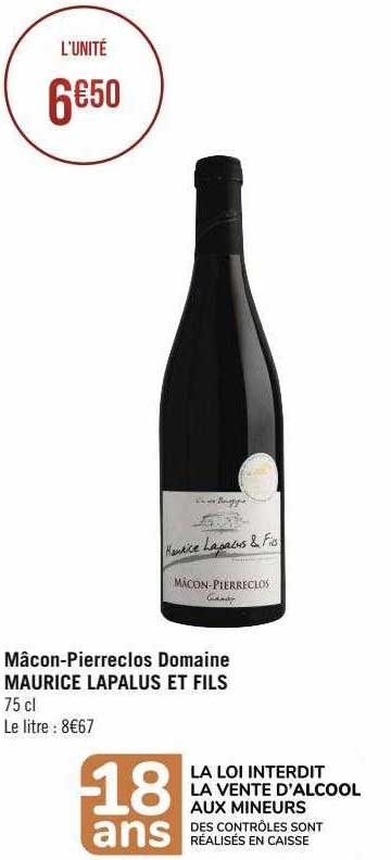 mâcon-pierreclos domaine maurice lapalus et fils