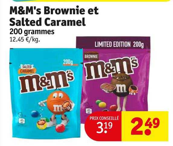 M&m's Brownie Et Salted Caramel