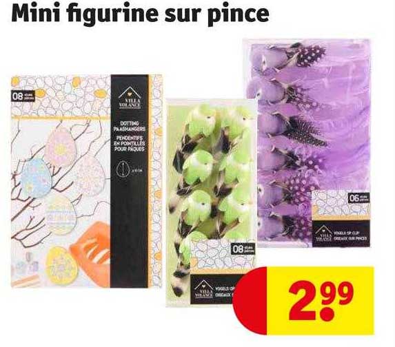 mini figurine sur pince villa volance