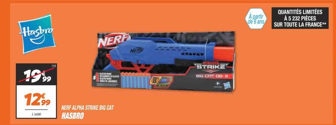 nerf alpha strike big cat hasbro