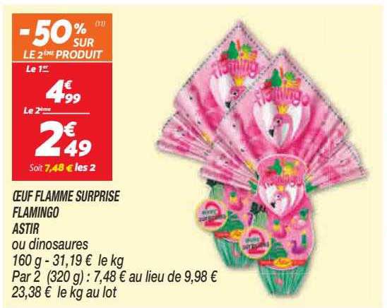 œuf flamme surprise flamingo astir