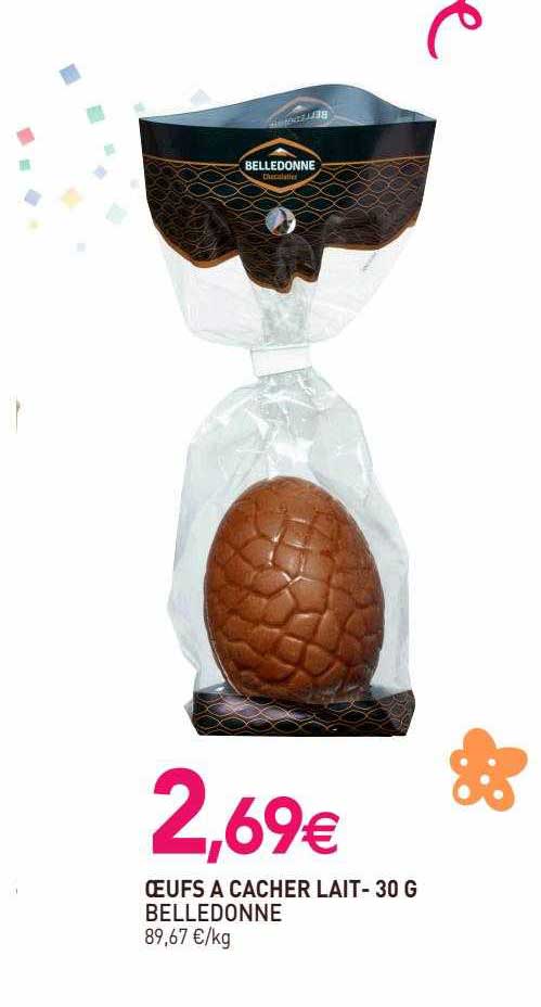œufs à cacher lait belledonne - 30 g