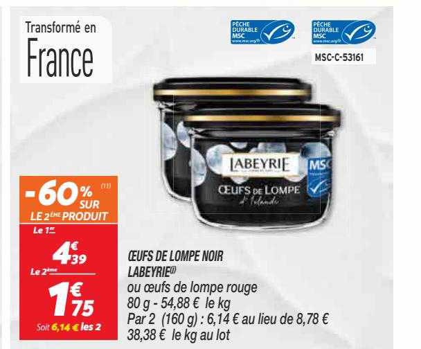 œufs de lompe noir labeyrie