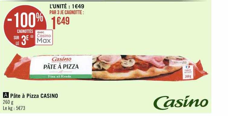 Pâte à Pizza Casino