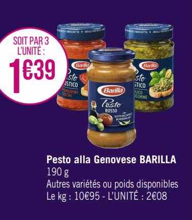 pesto alla genovese barilla