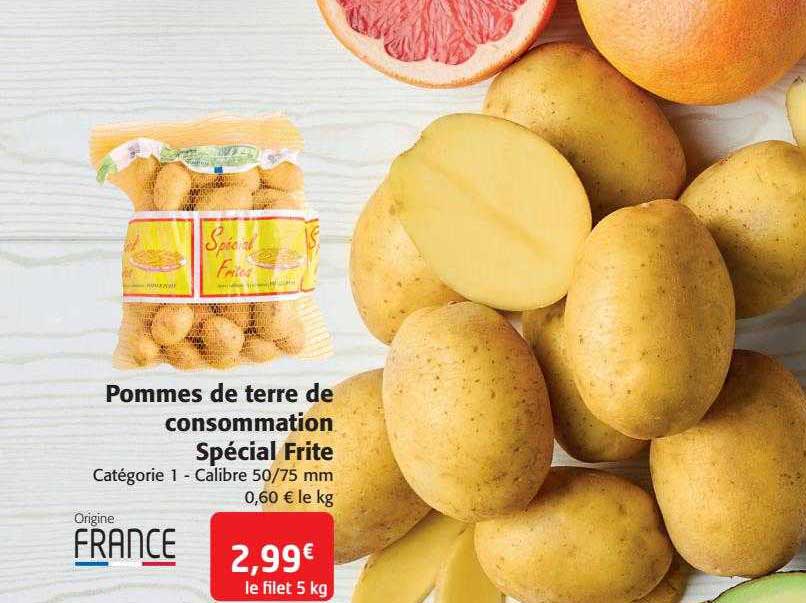 Pommes De Terre De Consommation Spécial Frite