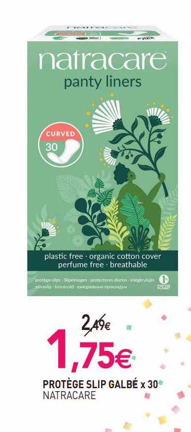 protège slip galbé natracare x30