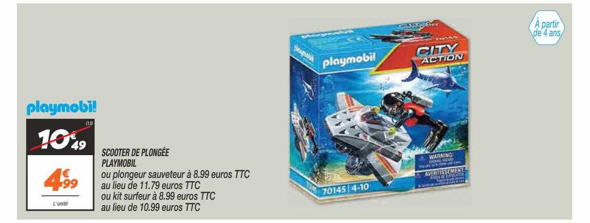 scooter de plongée playmobil