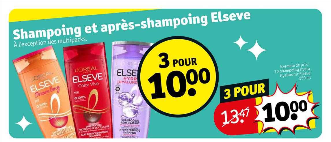 shampoing et après-shampoing elsève