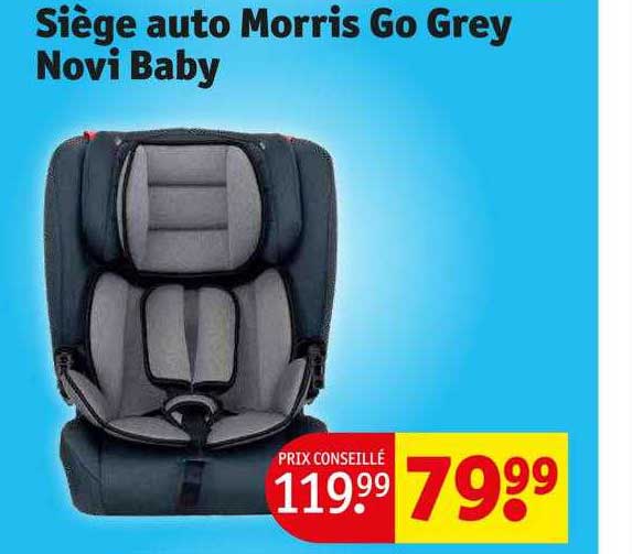 siège auto morris go grey novi baby