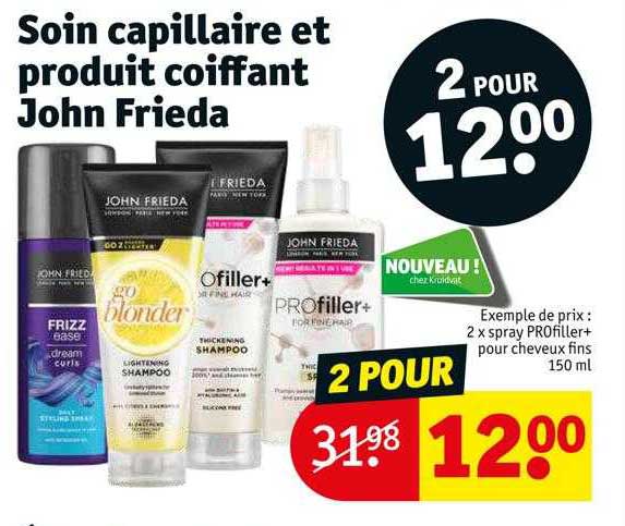 Soin Capillaire Et Produit Coiffant John Frieda