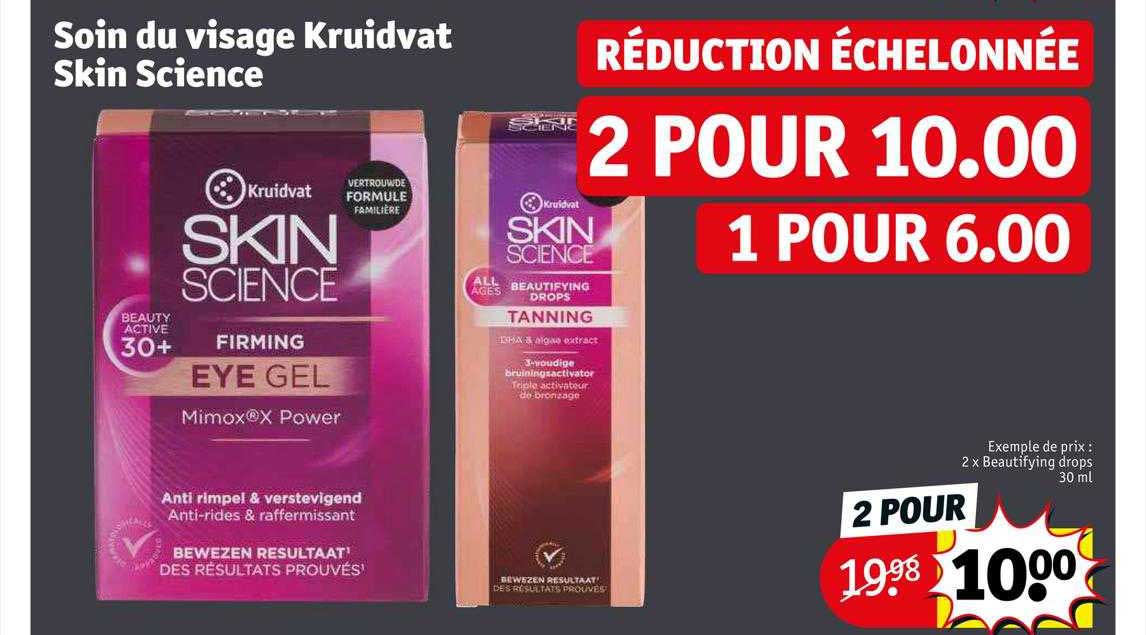 soin du visage kruidvat skin science