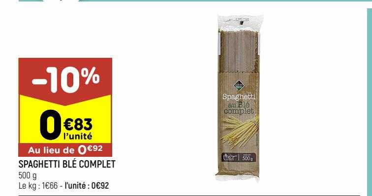 Spaghetti Blé Complet