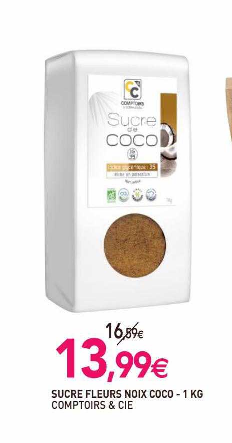 sucre fleurs noix coco comptoirs & cie - 1 kg