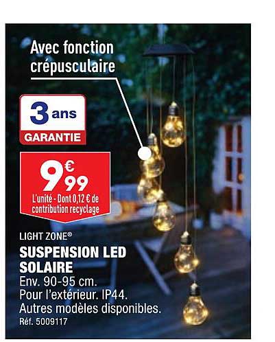 Suspension Led Solaire Light Zone