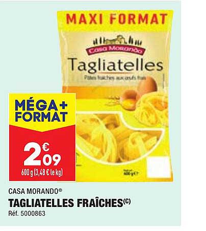 tagliatelles fraîches casa morando