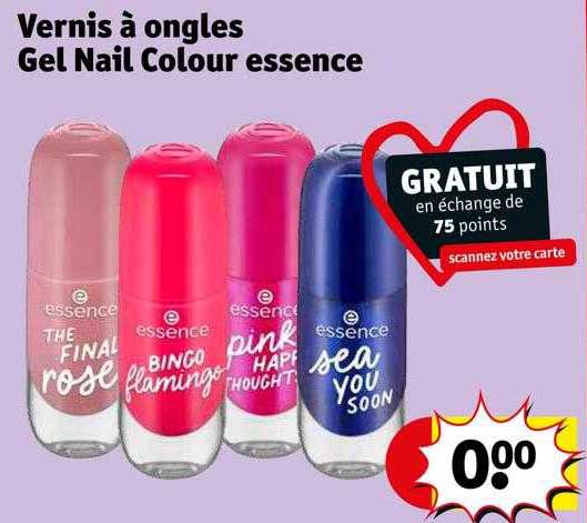 vernis à ongles gel nail colour essence