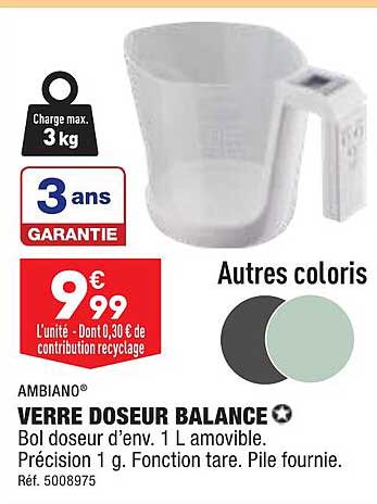 Verre Doseur Balance Ambiano