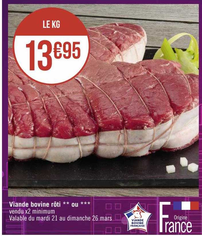 viande bovine rôti**ou***