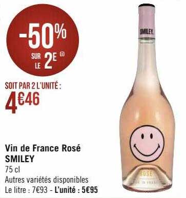 Vin De France Rosé Smiley