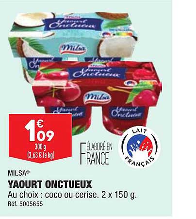 Yaourt Onctueux Milsa