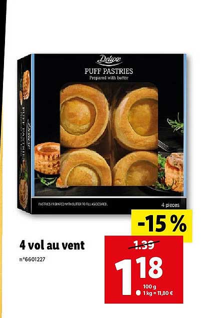 4 vol au vent deluxe