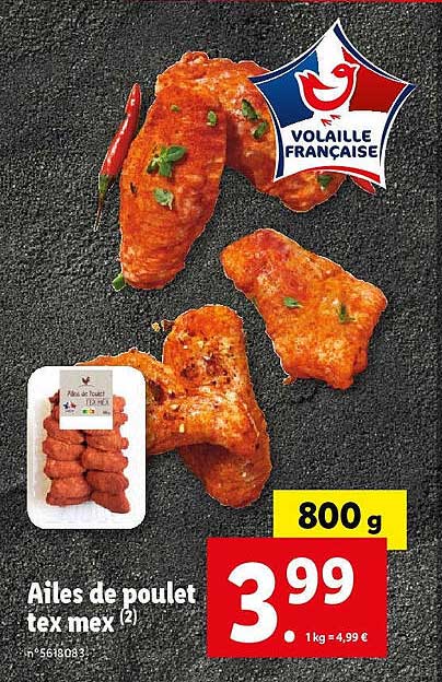 ailes de poulet tex mex