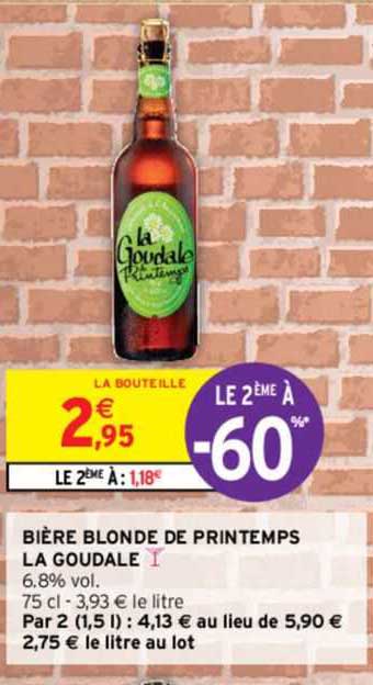 Bière Blonde De Printemps La Goudale