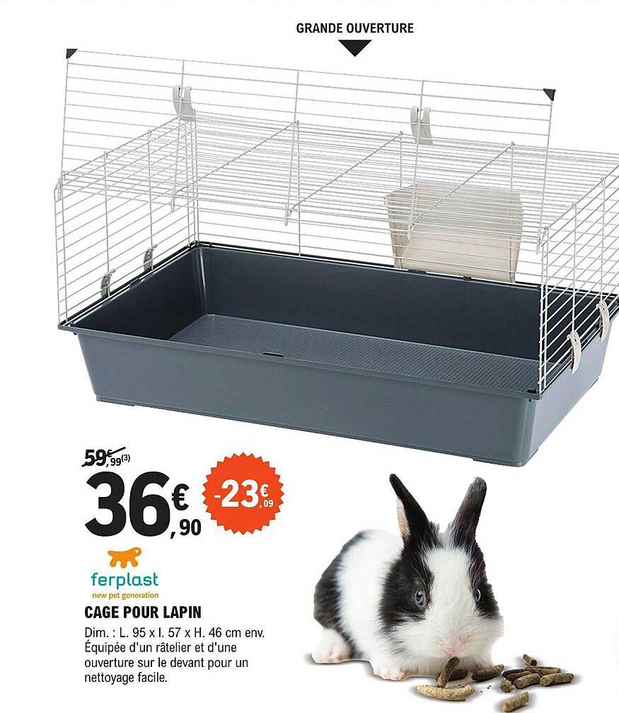 cage pour lapin ferplast