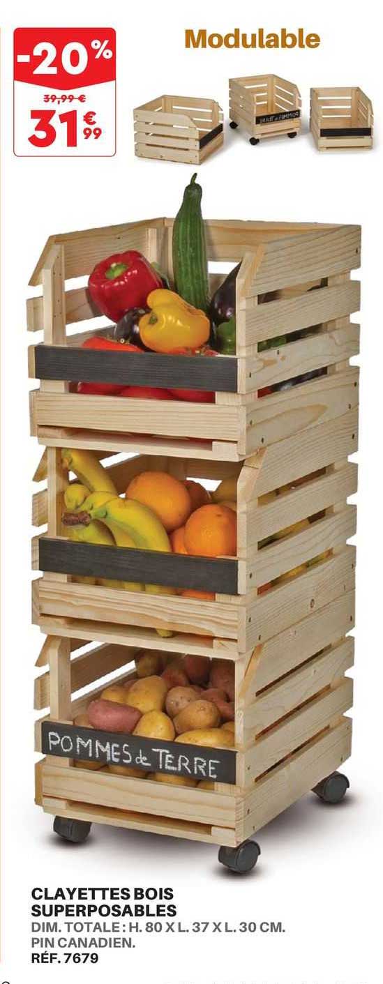 Clayettes Bois Superposables