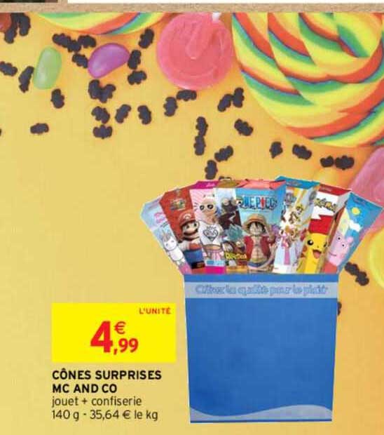 cônes surprises mc and co