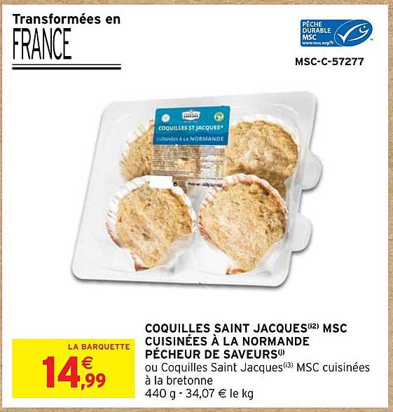 coquilles saint jacques msc cuisinées à la normande pêcheur de saveurs