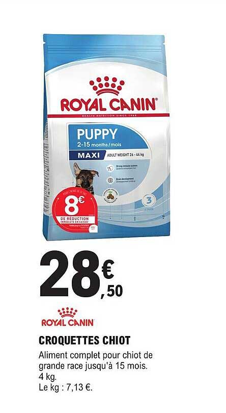croquettes chiot royal canin