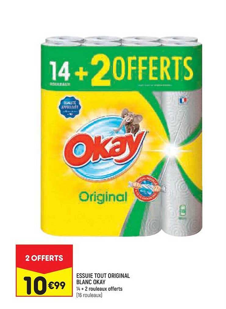 essuie tout original blanc okay