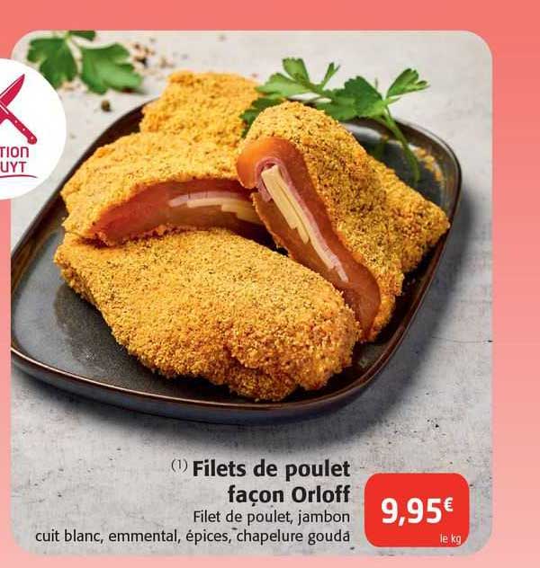filets de poulet façon orloff