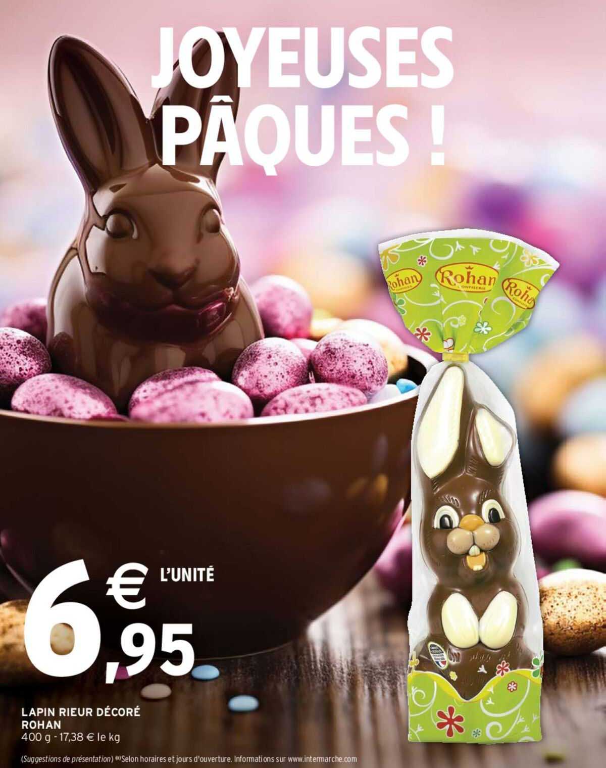 lapin rieur décoré rohan