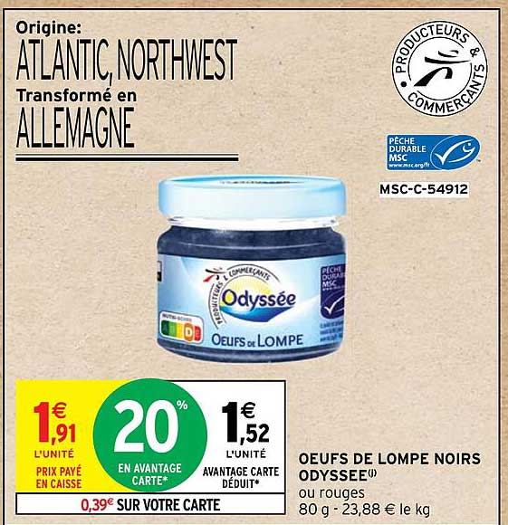 œufs de lompe noirs odyssée